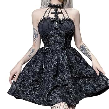 Amazon.co.jp: [SUAIARTCOLE] ゴシック ゴスロリ ワンピース